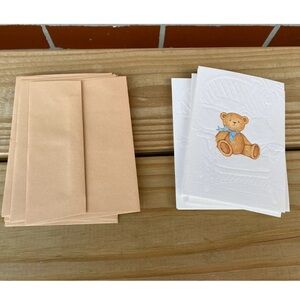Teddy Bear Vintage 10 Blank Note Cards Current Bears Cute Animals